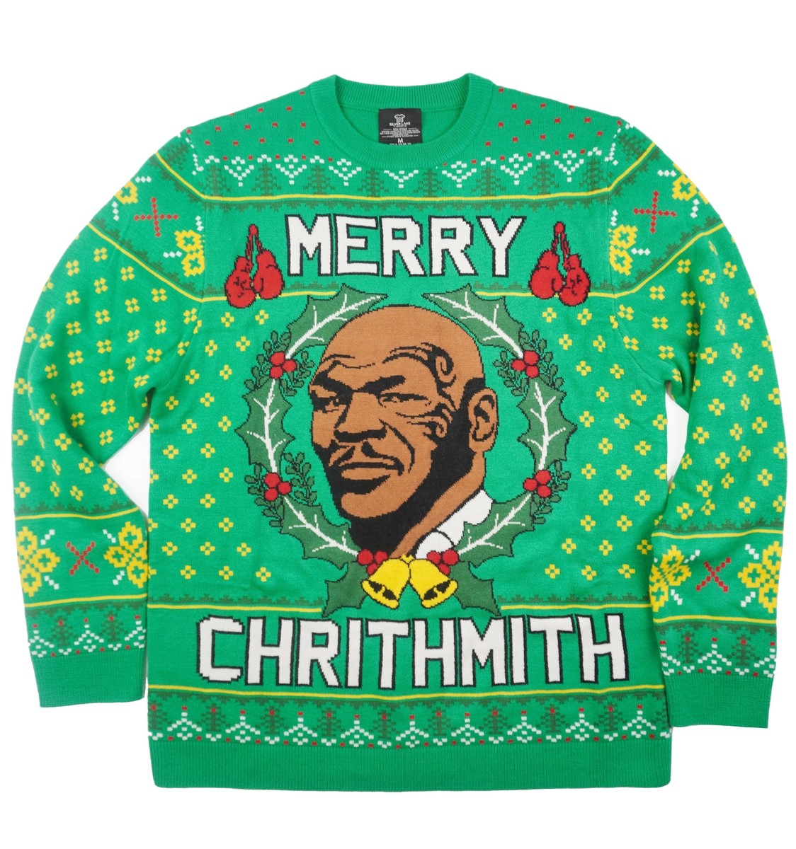 Merry Chrithmith Mike Tyson Funny Ugly Christmas Knitted Sweater