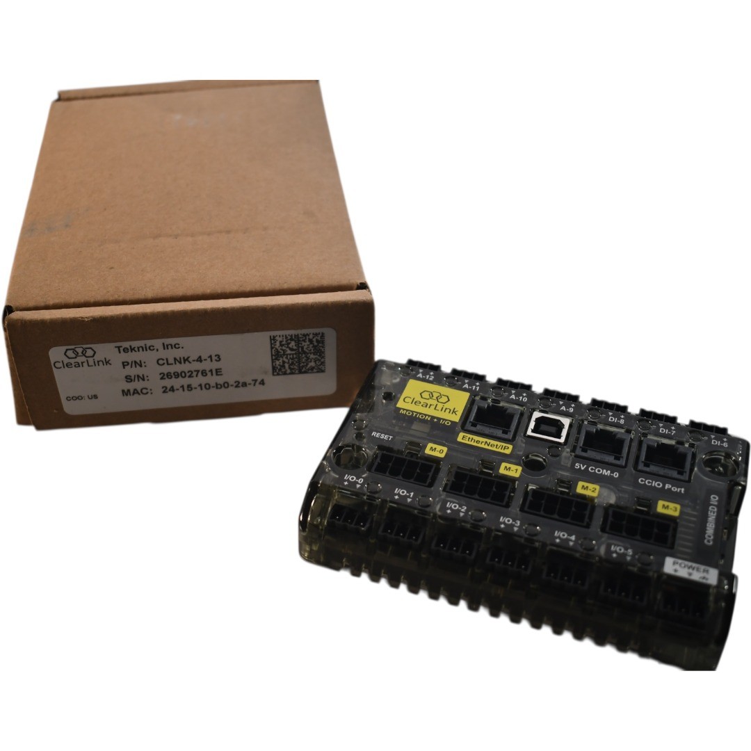 NEW Teknic ClearLink CLNK-4-13 EtherNet IP Industrial Motion and IO Controller