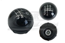 3RG Schaltknauf 5-Gang Schalthebelknauf Schwarz für FIAT 500 (312)