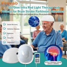 1070nm NIR Light Therapy Brain Helmet for Parkinson Alzheimer/Depression/Anxiety