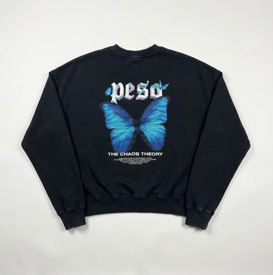 PESO The Chaos Theory Butterfly Sweater Schwarz M Rare