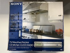 CIB Sony Under Counter CD AM/FM Radio Player Model ICF-CD543RM With Remote WORKS