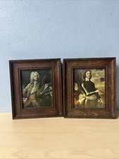 Framed Print Portraits (1940s?) George Frideric Handel And Oliver Cromwell