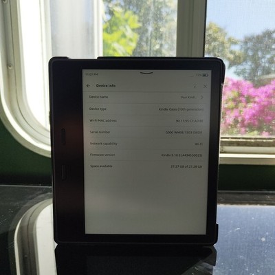 Amazon Kindle Oasis 3 (10th Gen) 32GB Graphite Adjustable Lighting