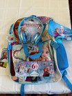 Disney Frozen Girls 6-Piece Backpack Set 17" Blue w/ Headphones & Lunch Box.New