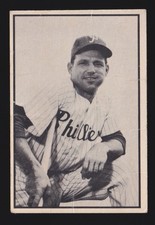 BILL NICHOLSON phillies 1953 BOWMAN black &amp; white #14 FAIR