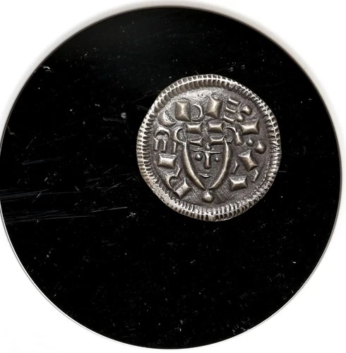 MEDIEVAL HUNGARY. Bela II, 1131-1141. Silver Denar, Portrait, NGC AU58