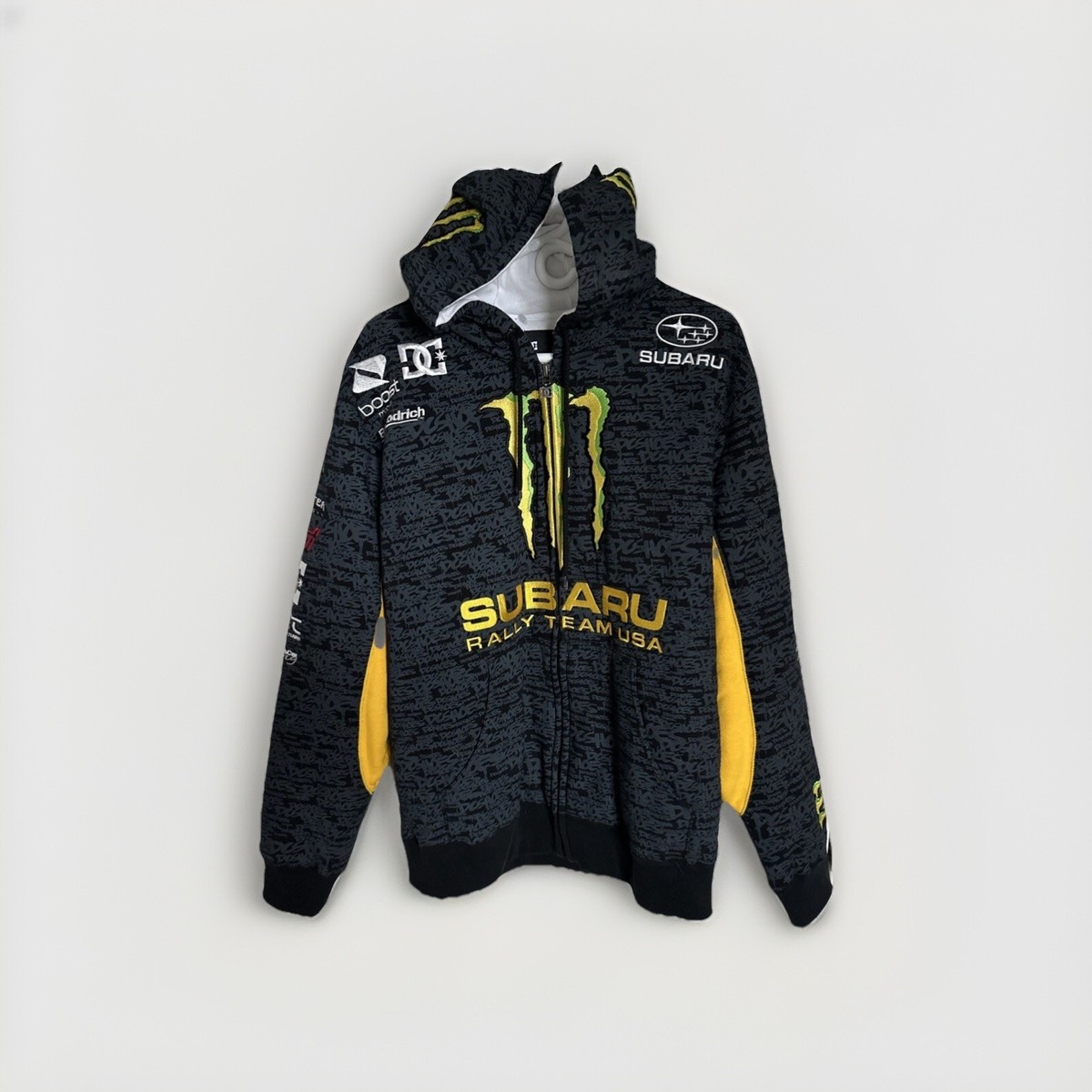 DC Ken Block Team Subaru Zip Up Hoodie Size L RARE Still In