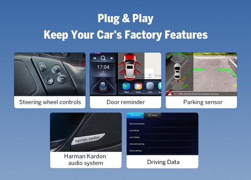 Eonon E46X7 9" Android 14 Auto Car Play Stereo Radio GPS Navi Touch For BMW E46 - Picture 11 of 22