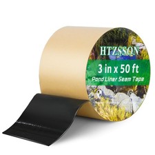 HTZSSON Pond Liner Seam Tape 3" x 50' - 3 inches wide x 50 feet long, black