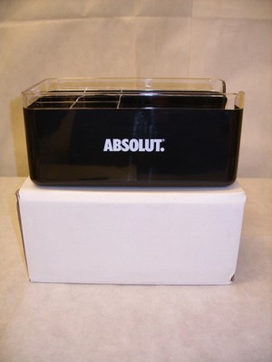 Absolut Vodka - 7-Compartment Branded Plastic Bar Caddy