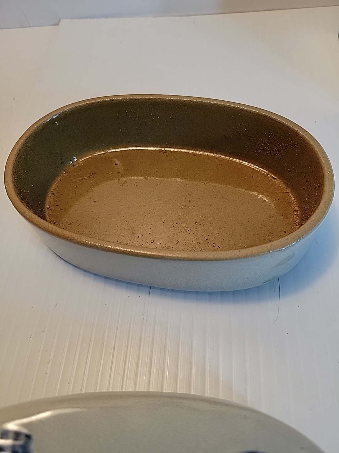  Prestige Place Rooster   Ceramic Box  Museum American Folk Art Blue Salt Glaze