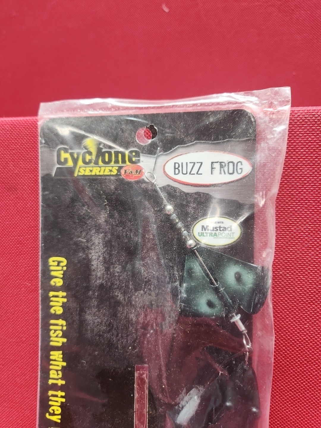 Vintage RARE Cyclone Series BUZZ FROG Buzzbait Black / Black "Black" NEW Orignal - Image 2