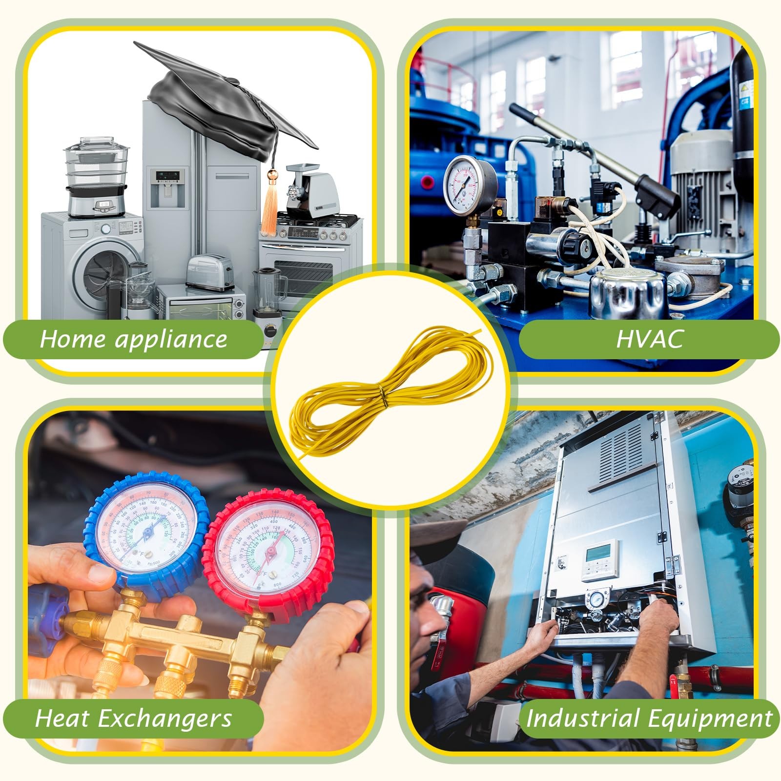 Relaxweex K-Type Thermocouple Wire Awg 24 Solid W. PVC Insulation for Making ...