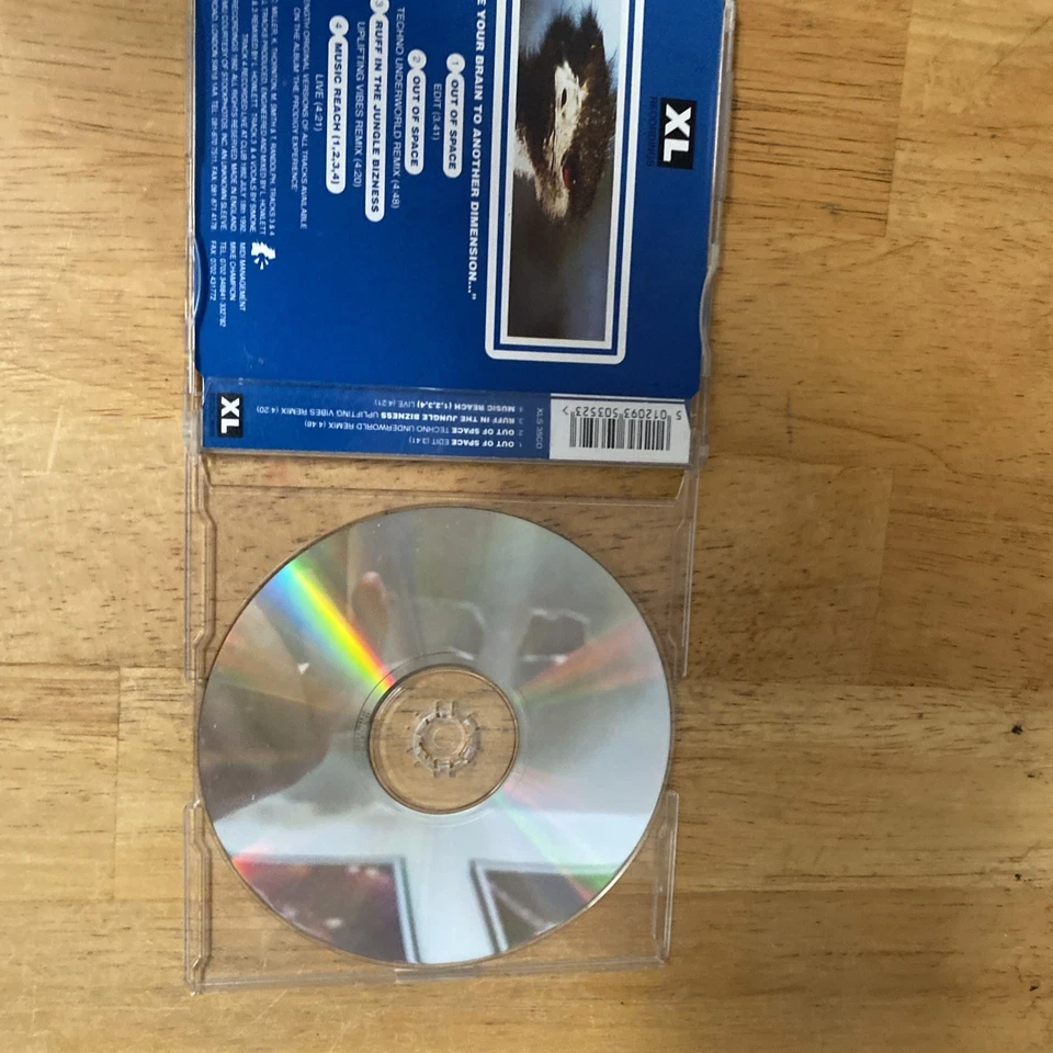 Prodigy Out Of Space UK Import 4 Track CD 1992 XL Recordings Foto 3 de 4