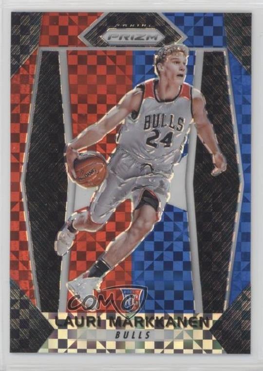 2017-18 Panini Prizm Red White & Blue Prizm Lauri Markkanen #247 1e3h