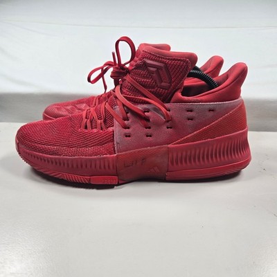 Adidas Damian Lillard Dame 3 ''Roots'' Red Basketball Shoe Men's Size 9
