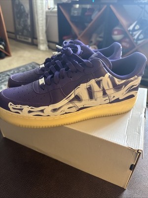 Nike Air Force 1 Purple Skeleton Size 12