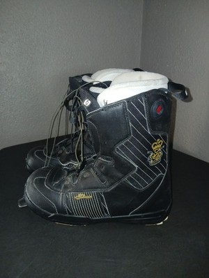 Salomon Brigade Snowboarding Boots Size 9 Men's Black Winter Excellent Condition