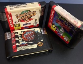 Sega Genesis & 32X Game Cartridge Lot of 10 - Star Wars, Virtua Racing, NBA Jam