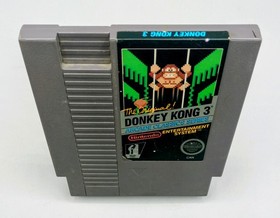 Donkey Kong 3 NES Nintendo 5 Screw Arcade Classics Cartridge Tested 