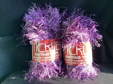 2 Sullivans Tickle - Purple Eyelash Yarn