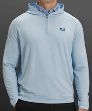 Scotty Cameron Gallery (XL) CAMO DOG Circle T Tour 1/4 Zip HOODIE "Stream Blue"