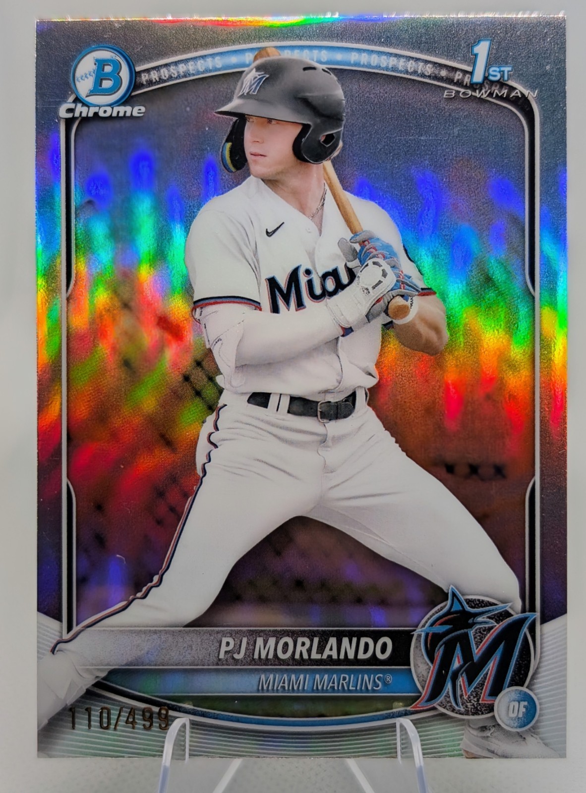 2025 Bowman Chrome Prospect Refractor #BCP-91 PJ Morlando /499 