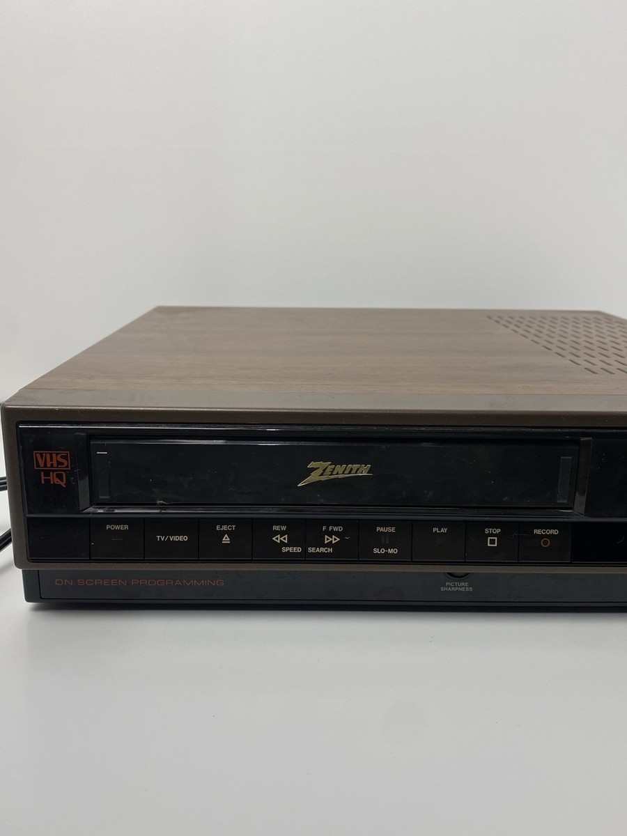 Vintage Zenith VRE205 VCR Video Cassette Recorder VHS HQ 80s Japan