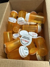 Empty Prescription Rx Pill Bottles Mostly Amber Craft Storage