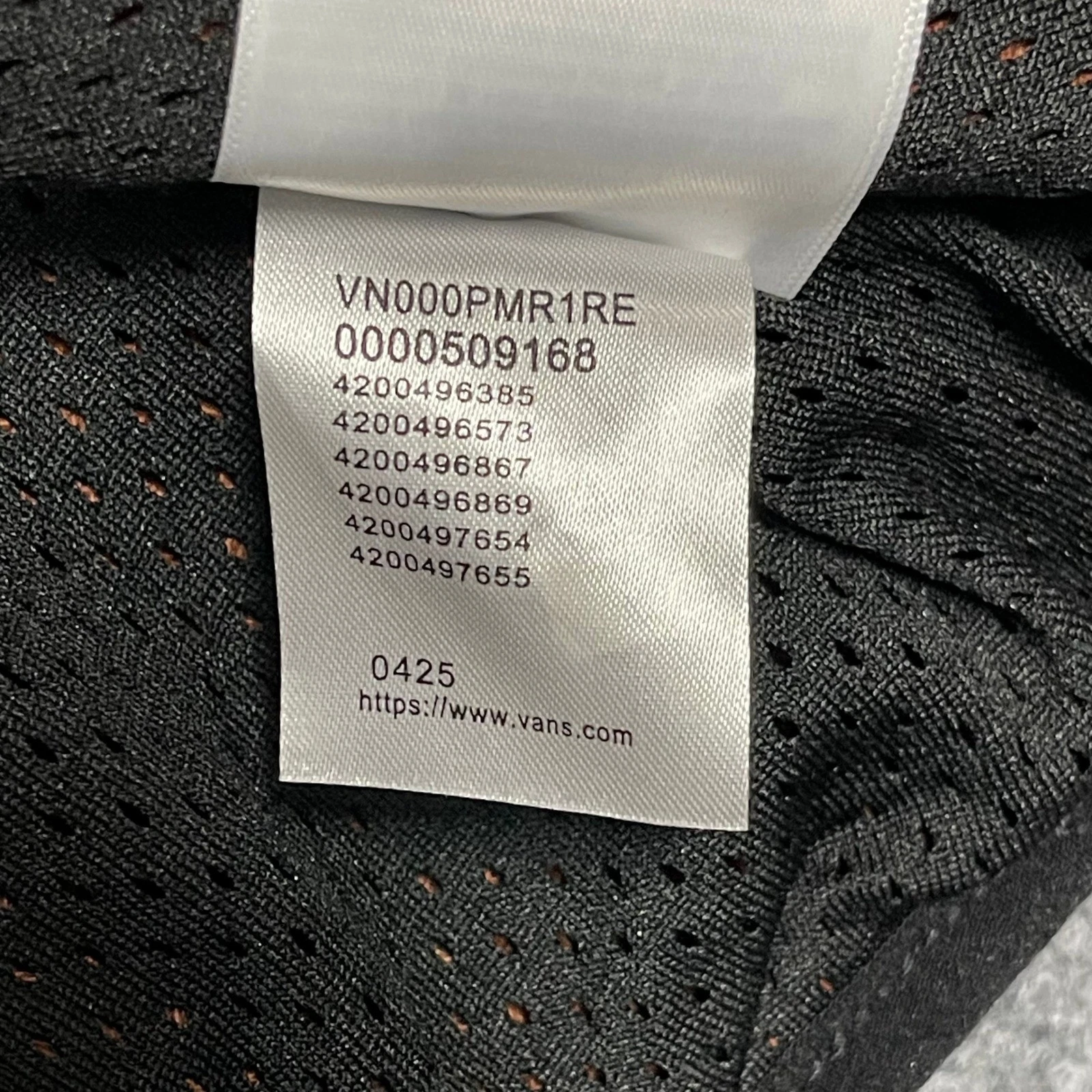 Vans Jacket Mens XL Rust Orange Waffle Full Zip Mesh Lined Skate Streetwear NEW - product detail image 11