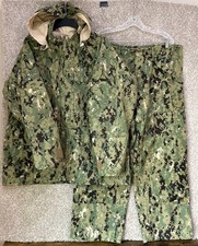 US Navy NWU Type III Gore-Tex Set CW Parka Large Short W/Pants 35-39 Inseam 29