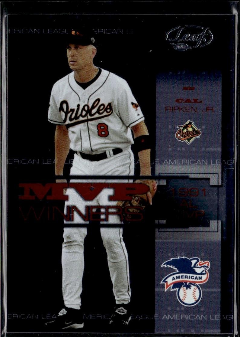 2004 Leaf #MW-12 Cal Ripken Jr. MVP Winners - Orioles