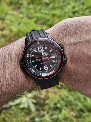 Hamilton Khaki Navy GMT, Automatik, PVC - H77585335