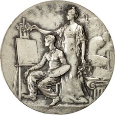 France, Medal, Homage des Artistes de Lille à Jacques Martin, 1988, R.B