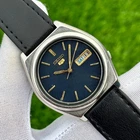 Vintage Seiko 5 Blue Textured Automatic Japan Made Men’s Watch 7009-876A