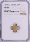 Photo of a 1944 Mexico 2 Pesos Gold from an eBay listing that sold on Jun 8, 2026