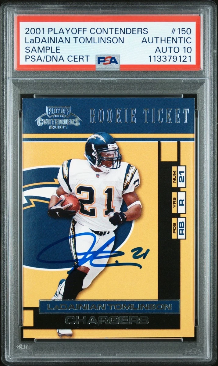 LaDainian Tomlinson Football Grade 10 Sports Trading Cards for