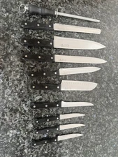 Philippe Richard 10 Piece Stainless Steel Knife Set.