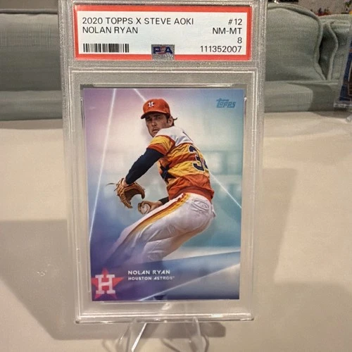 2020 Topps X Steve Aoki - Wave 1 Nolan Ryan #12 PSA 8 GOAT HOF SSP