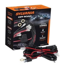 Four Output LED Wiring Harness - 12V On Off Switch Power Relay Blade Fuse Off
