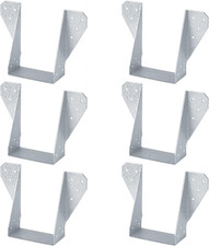 6 Pcs 4X6 Face-Mount Joist Hanger,Inner Width:3-1/2",14 Gauge,Hot Dip Al-Zn