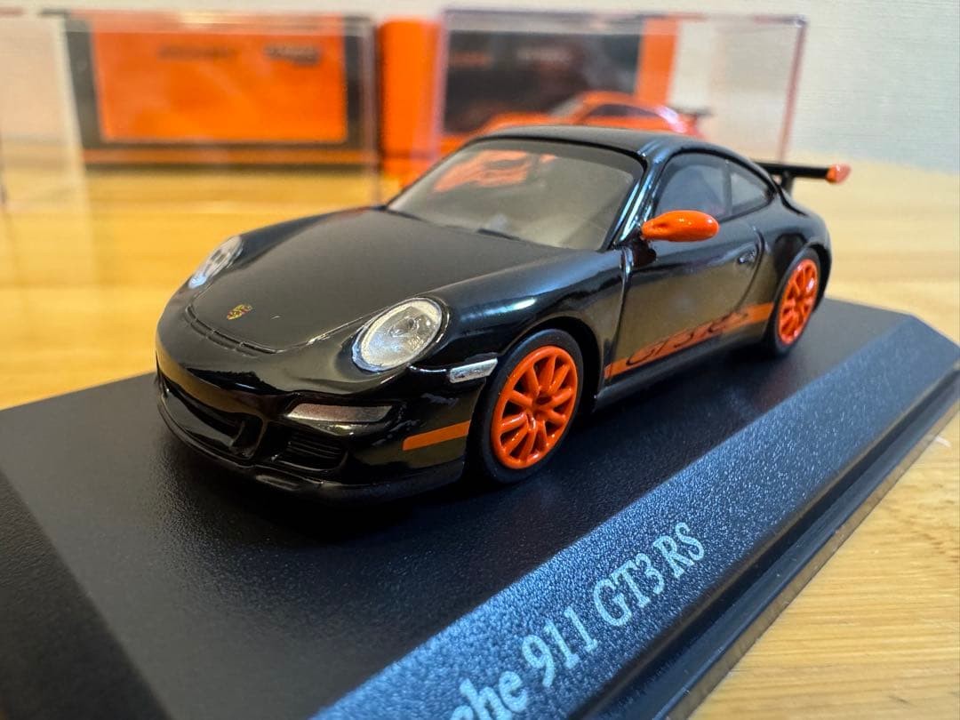 MINICHAMPS 64 Porsche 911 GT3 RS Set of 2 Black/Orange | eBay