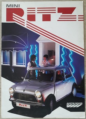 Austin Rover Mini Ritz Limited Edition Prospekt um 1985
