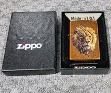 Zippo 29865 Polygonal Lion Toffee Finished