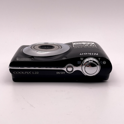 Nikon Coolpix L22 Digital Camera – Black – Battery Cover Does Not
