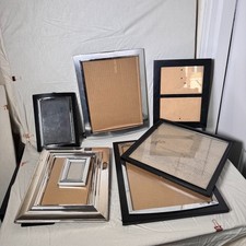 Decorative Picture Frames Lot  Mixed Sizes  Black  Silver  Home Decor