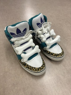 Adidas Jeremy Scott JS Bones Flintstones Leopard A$AP ROCKY PESO SZ 10 Sneakers
