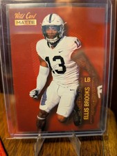 🔥 Ellis Brooks CHASE RED SP 2022 Wild Card MATTE RC *Penn State *GB Packers LB