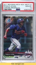 2017 Bowman Chrome Prospects Mega Box Refractor Ronald Acuna Jr PSA 10 READ 1j6
